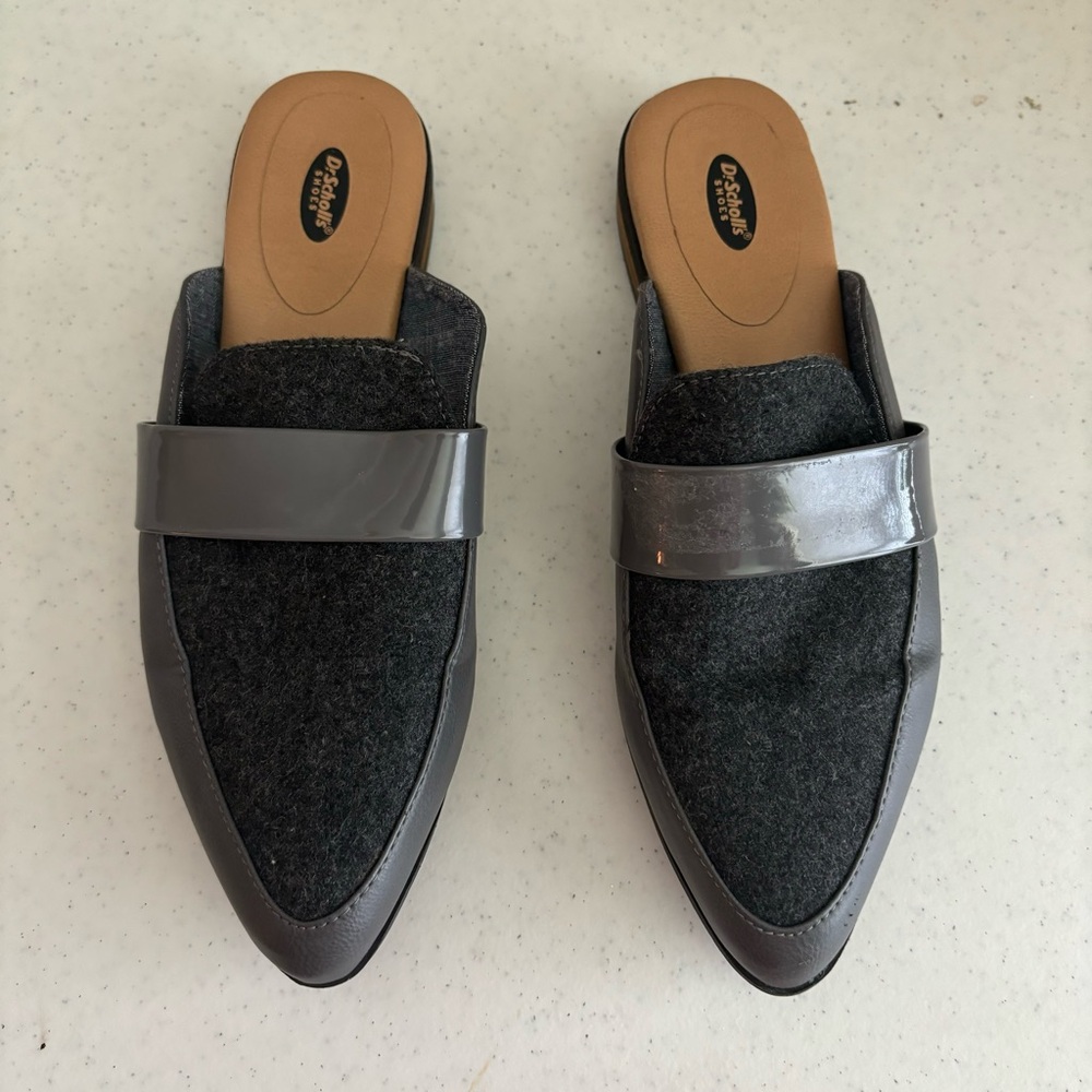 Dr. Scholl’s Exact Mule Slip On Pointed Toe Gray